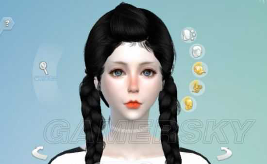 《模拟人生4》麻花辫少女捏脸视频教程[亲测有效]-7
